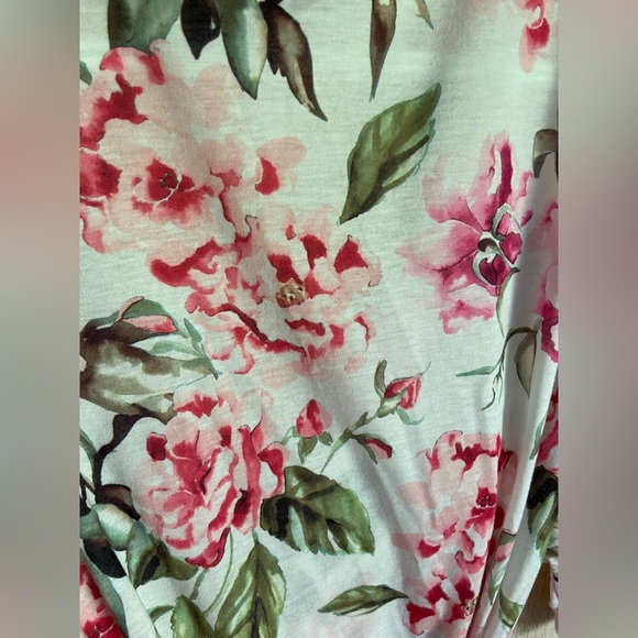 Show Me Your MuMu Pink Floral Brie Robe Sz One Size - Picture 6 of 11